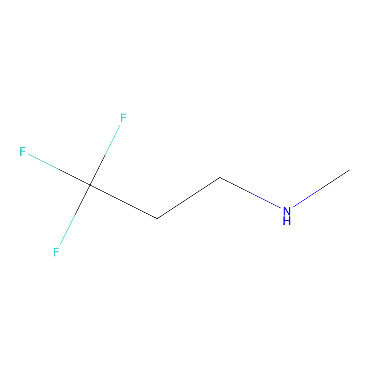 Methyl(3,3,3-trifluoropropyl)amine molecular structure, CAS 1094424-08-4