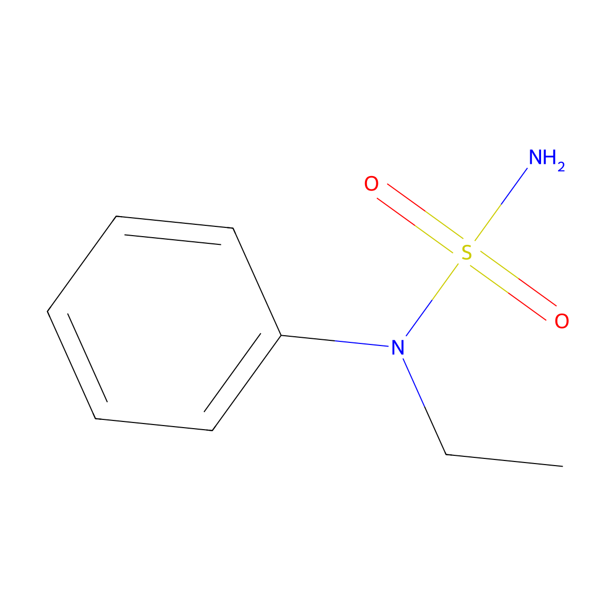 N-ethyl-N-phenylaminosulfonamide molecular structure, CAS 1094424-94-8