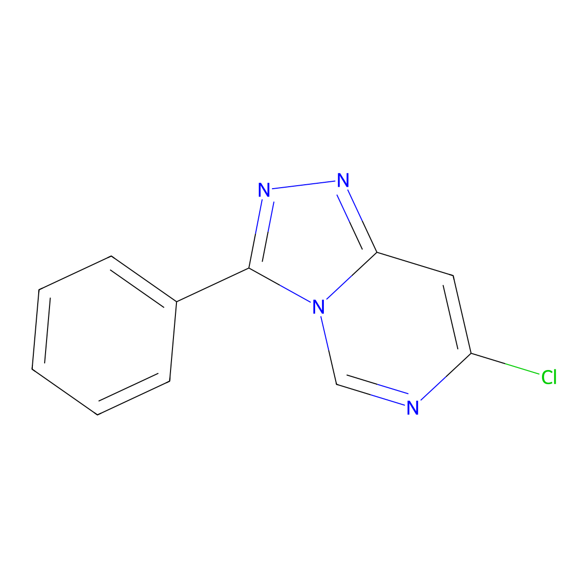7-Chloro-3-phenyl-[1,2,4]triazolo[4,3-c]pyrimidine molecular structure, CAS 1094425-37-2