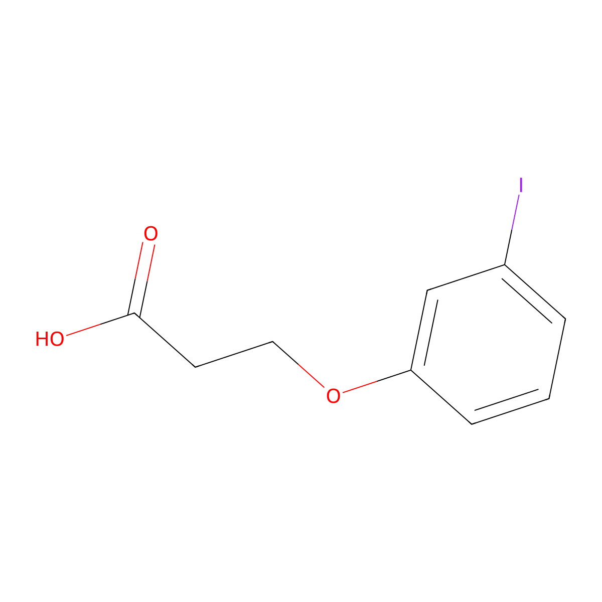 3-(3-Iodophenoxy)propanoic acid molecular structure, CAS 1094426-17-1