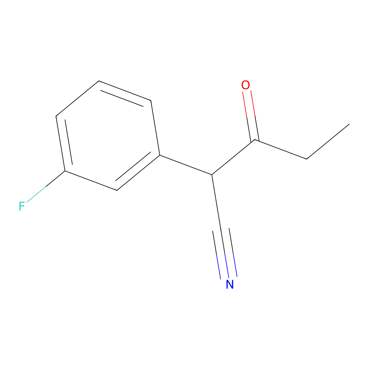2-(3-Fluorophenyl)-3-oxopentanenitrile molecular structure, CAS 1094430-06-4