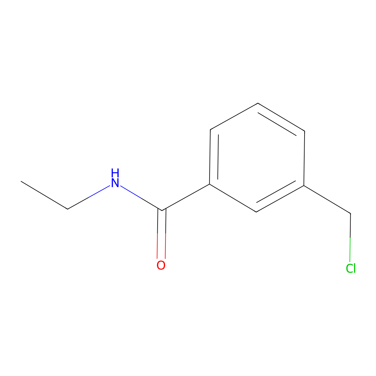 3-(chloromethyl)-N-ethylbenzamide molecular structure, CAS 1094431-64-7