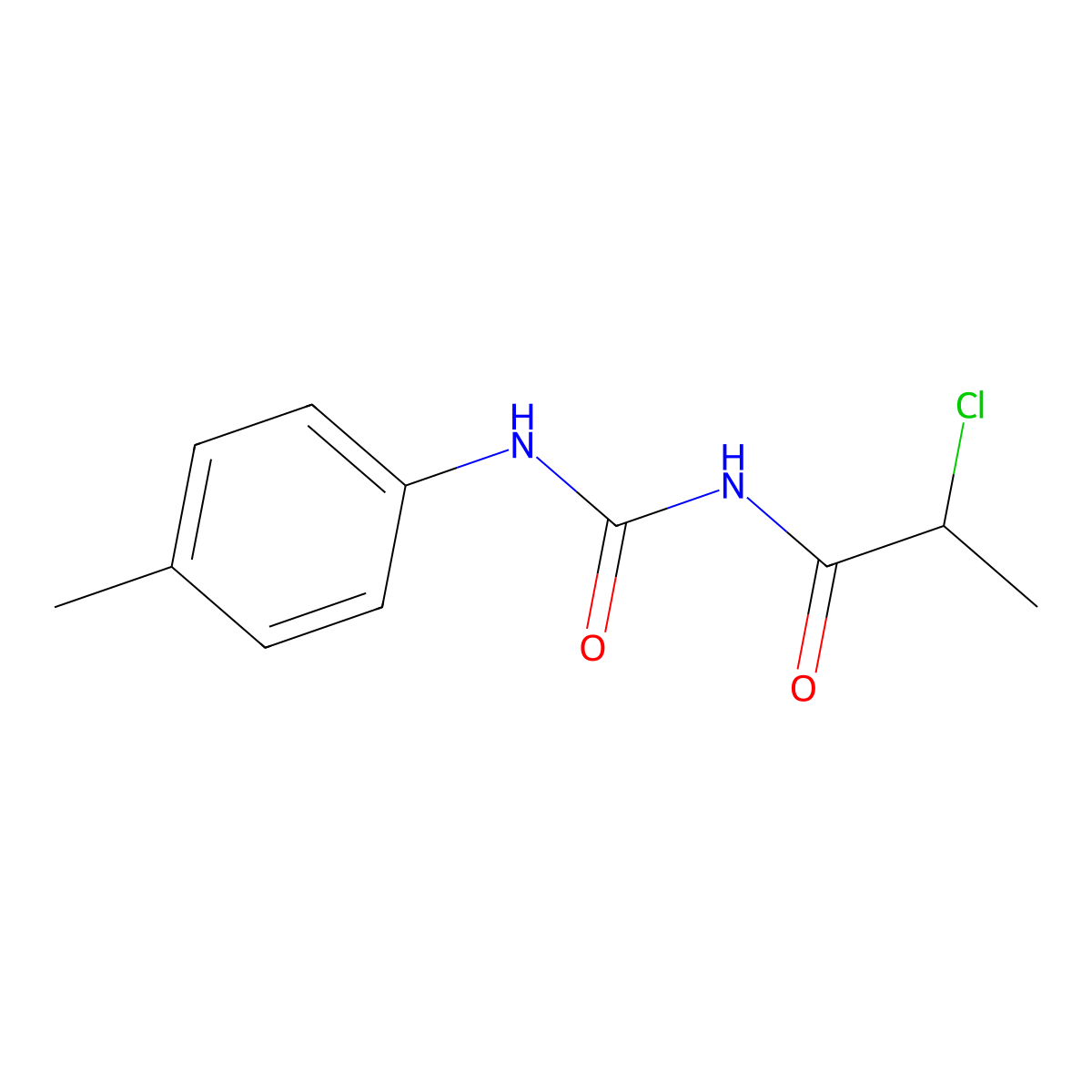 3-(2-Chloropropanoyl)-1-(4-methylphenyl)urea molecular structure, CAS 1094433-77-8
