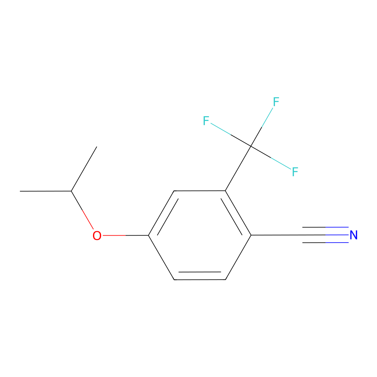 4-(Propan-2-yloxy)-2-(trifluoromethyl)benzonitrile molecular structure, CAS 1094436-68-6