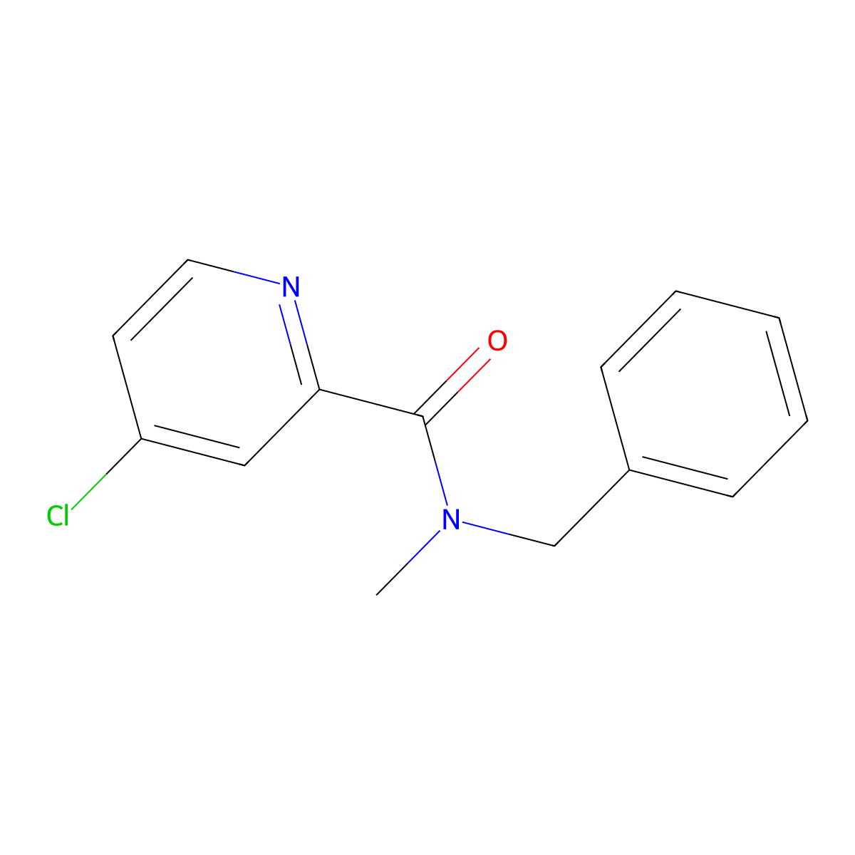 N-benzyl-4-chloro-N-methylpyridine-2-carboxamide molecular structure, CAS 1094437-25-8