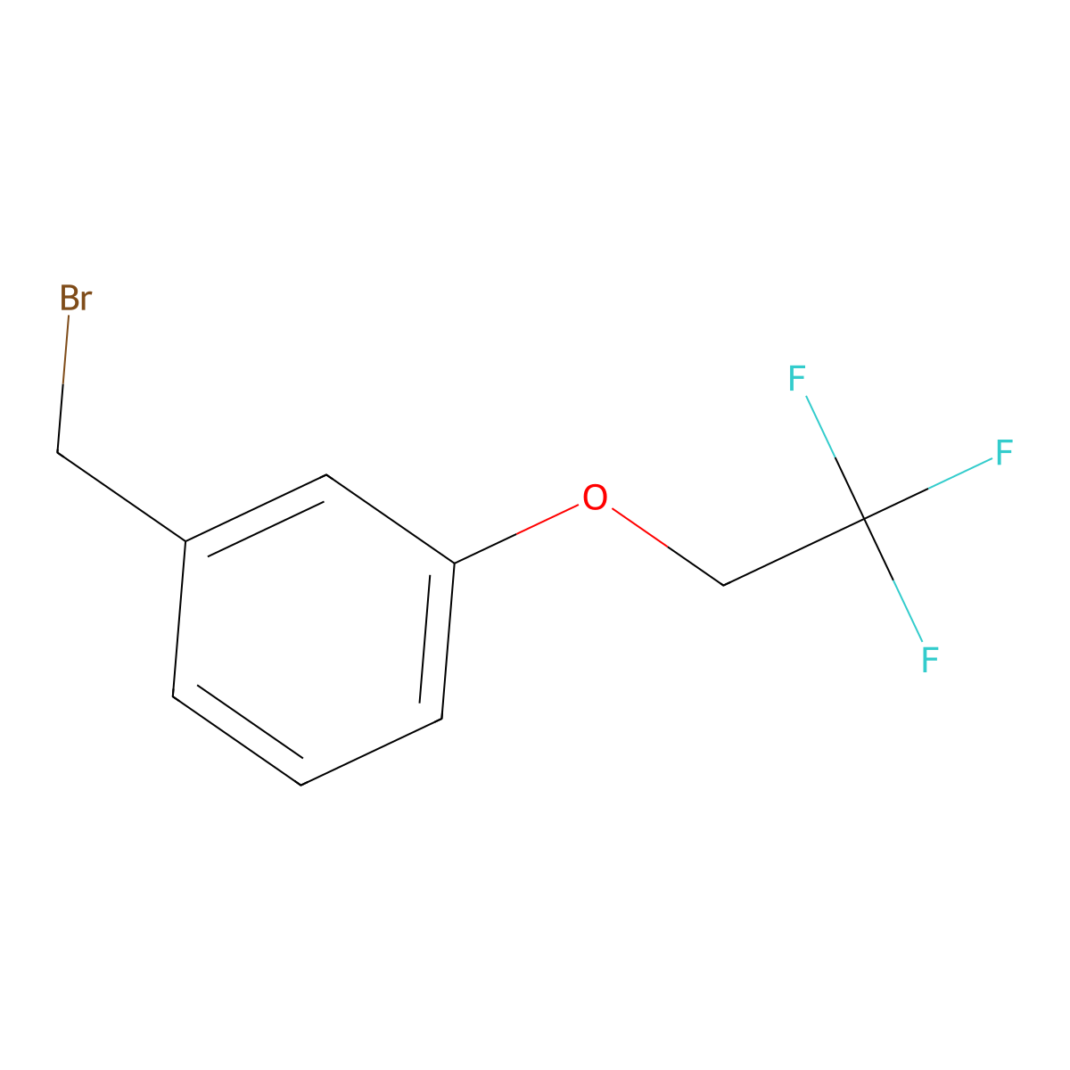 1-(Bromomethyl)-3-(2,2,2-trifluoroethoxy)benzene molecular structure, CAS 1094438-85-3