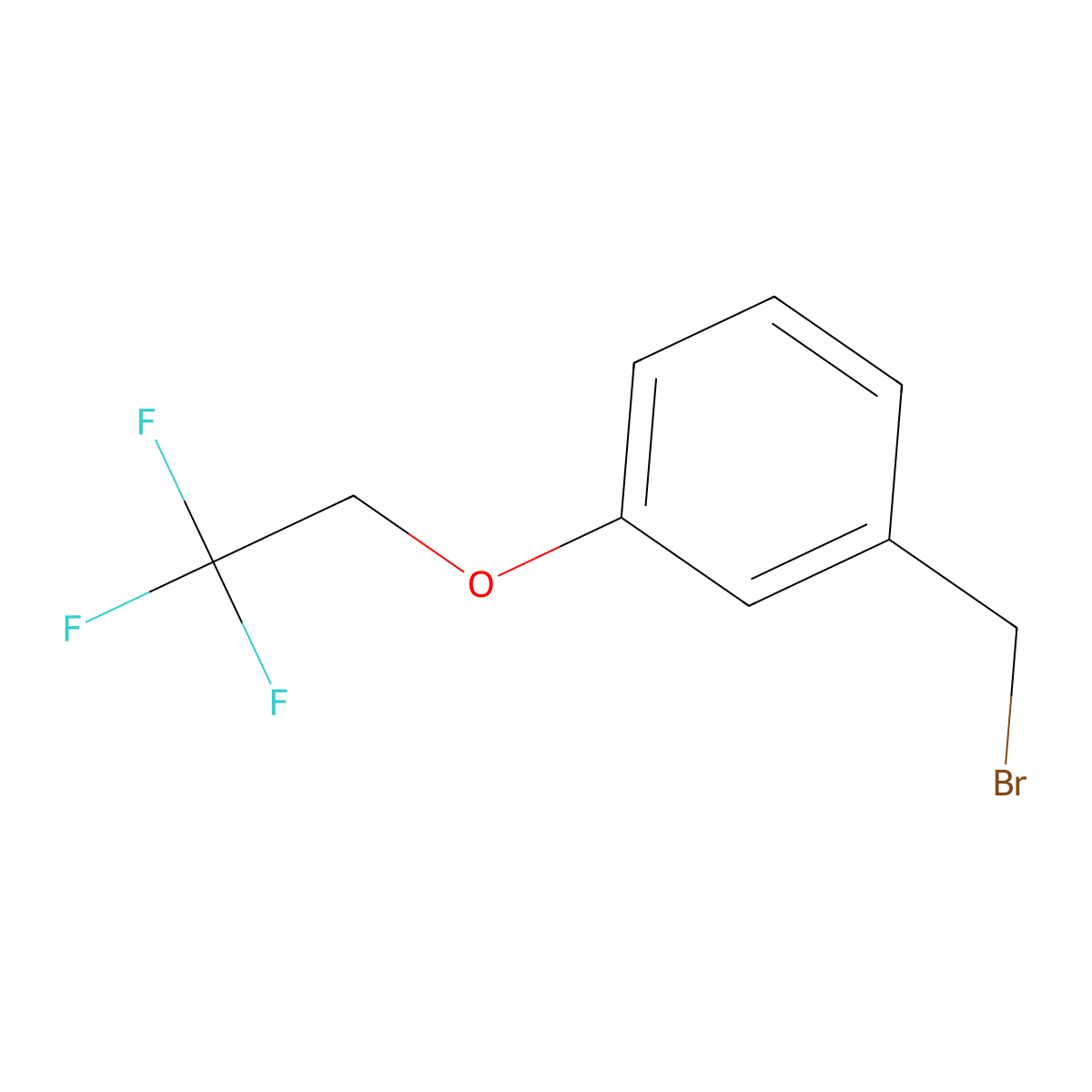 1-(Bromomethyl)-3-(2,2,2-trifluoroethoxy)benzene molecular structure, CAS 1094438-85-3