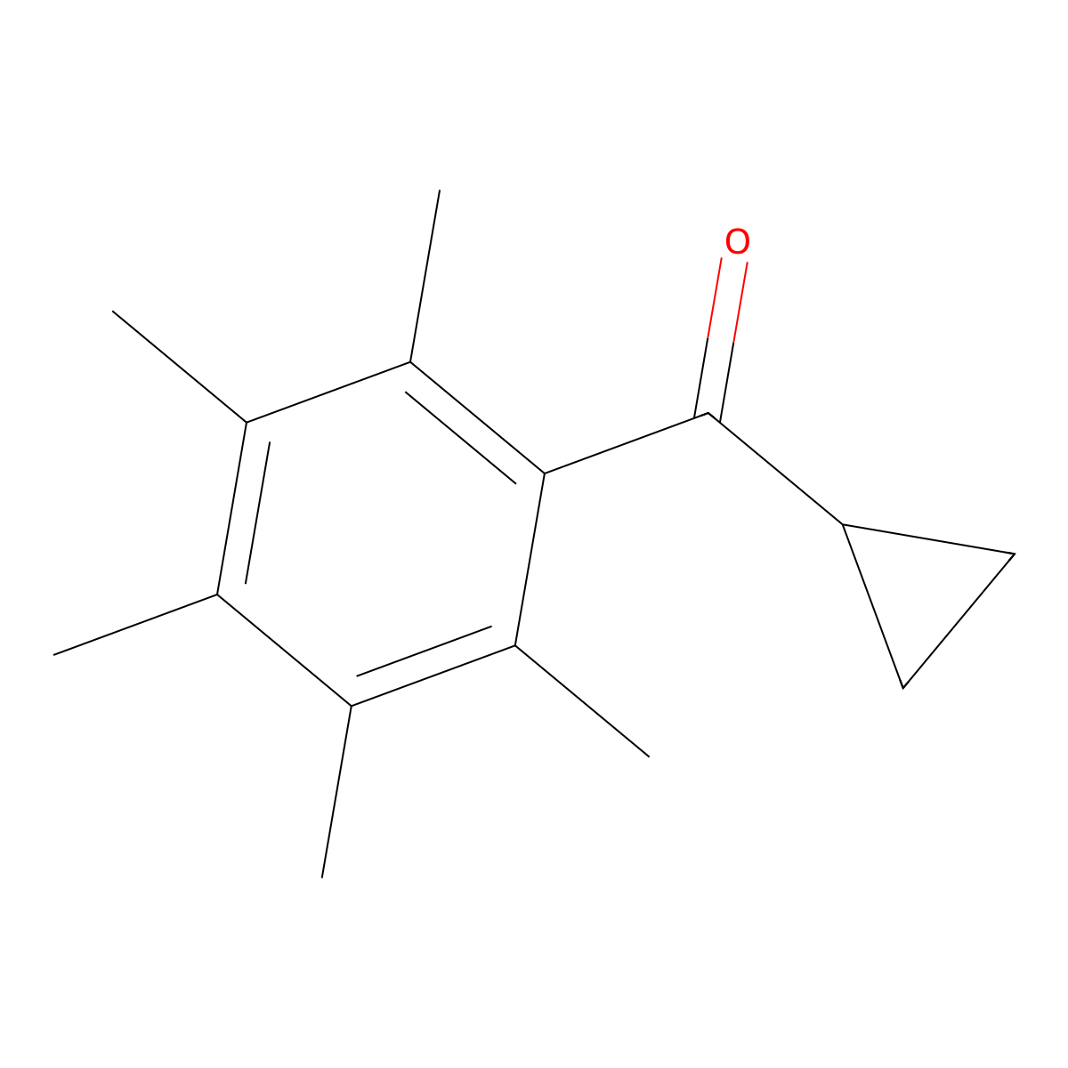 Cyclopropyl(2,3,4,5,6-pentamethylphenyl)methanone molecular structure, CAS 1094439-97-0