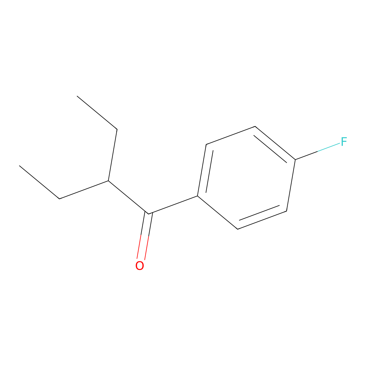 2-Ethyl-1-(4-fluorophenyl)butan-1-one molecular structure, CAS 1094440-33-1