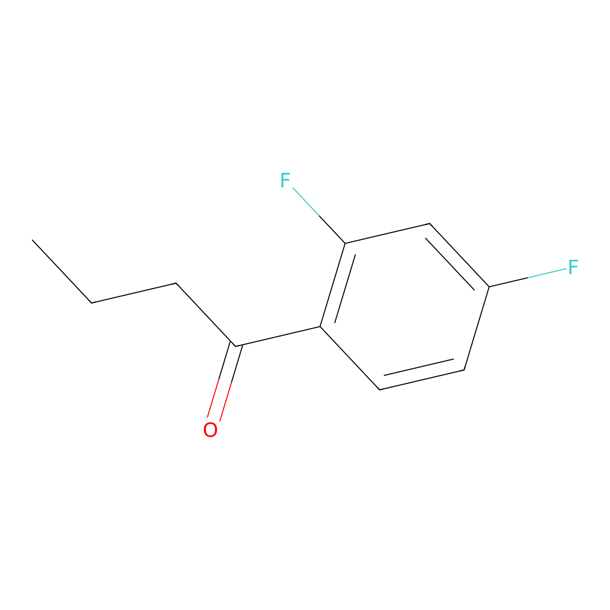 1-(2,4-Difluorophenyl)butan-1-one molecular structure, CAS 1094440-38-6