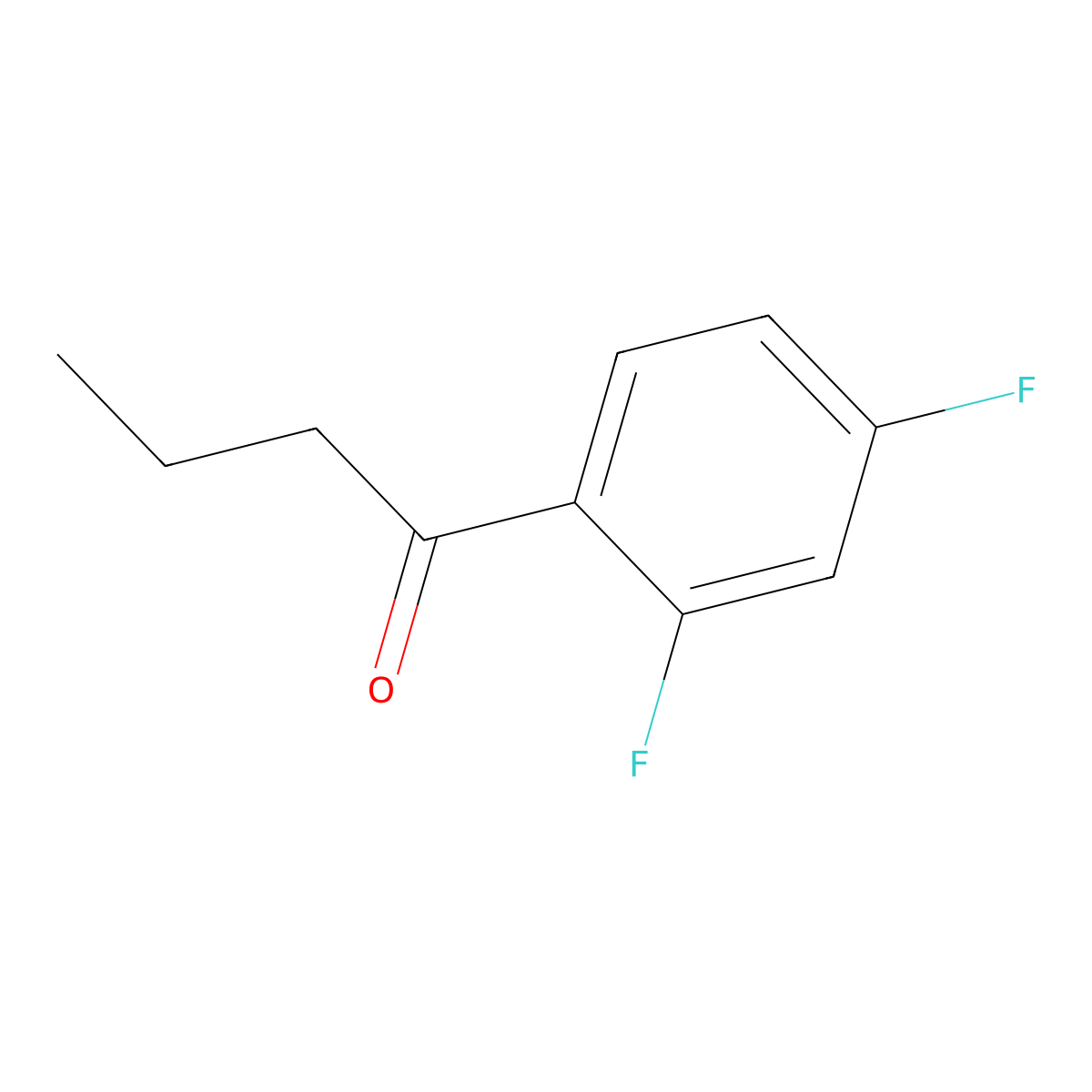 1-(2,4-Difluorophenyl)butan-1-one molecular structure, CAS 1094440-38-6