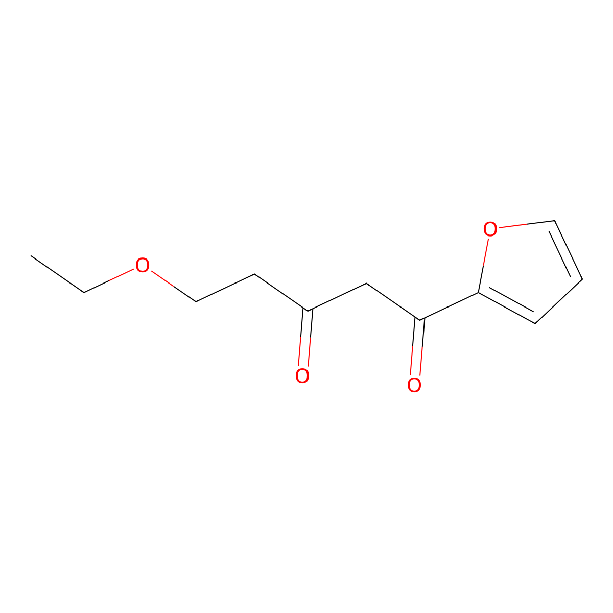 5-Ethoxy-1-(furan-2-yl)pentane-1,3-dione molecular structure, CAS 1094446-12-4