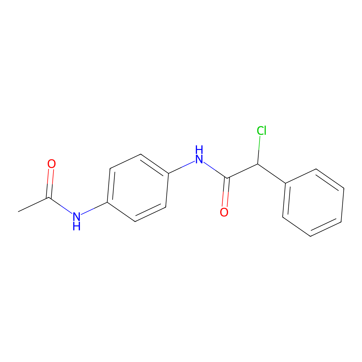 N-[4-(Acetylamino)phenyl]-2-chloro-2-phenylacetamide molecular structure, CAS 1094449-04-3