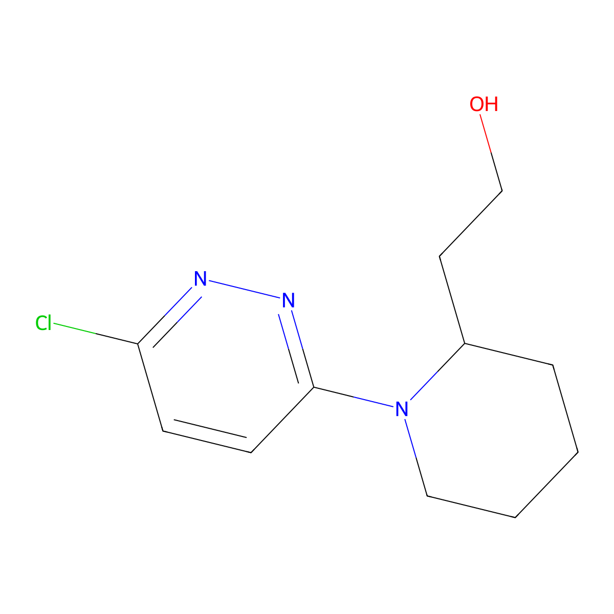 2-[1-(6-Chloropyridazin-3-YL)piperidin-2-YL]ethanol molecular structure, CAS 1094450-19-7