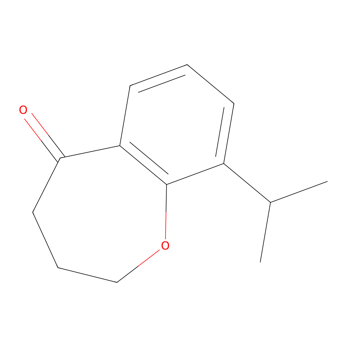 9-(Propan-2-yl)-2,3,4,5-tetrahydro-1-benzoxepin-5-one molecular structure, CAS 1094456-41-3