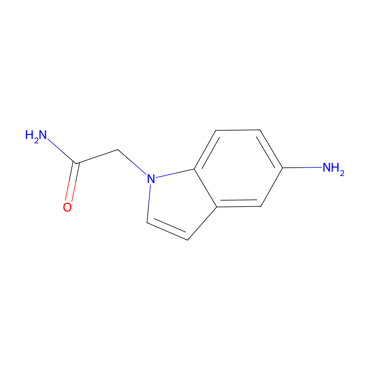 2-(5-Amino-1H-indol-1-YL)acetamide molecular structure, CAS 1094458-54-4