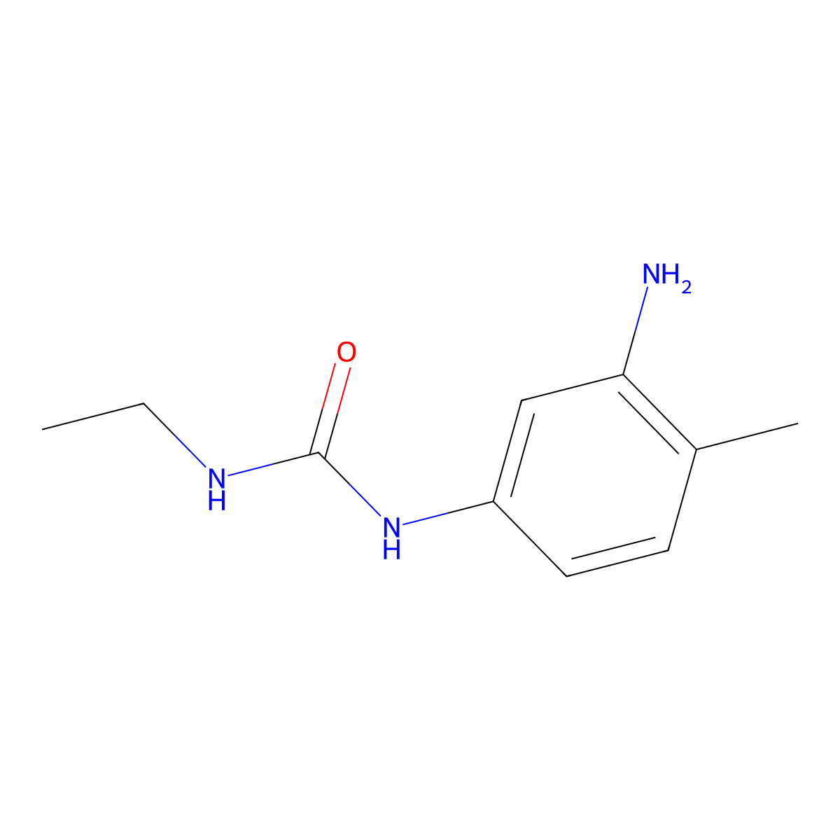 1-(3-Amino-4-methylphenyl)-3-ethylurea molecular structure, CAS 1094458-58-8