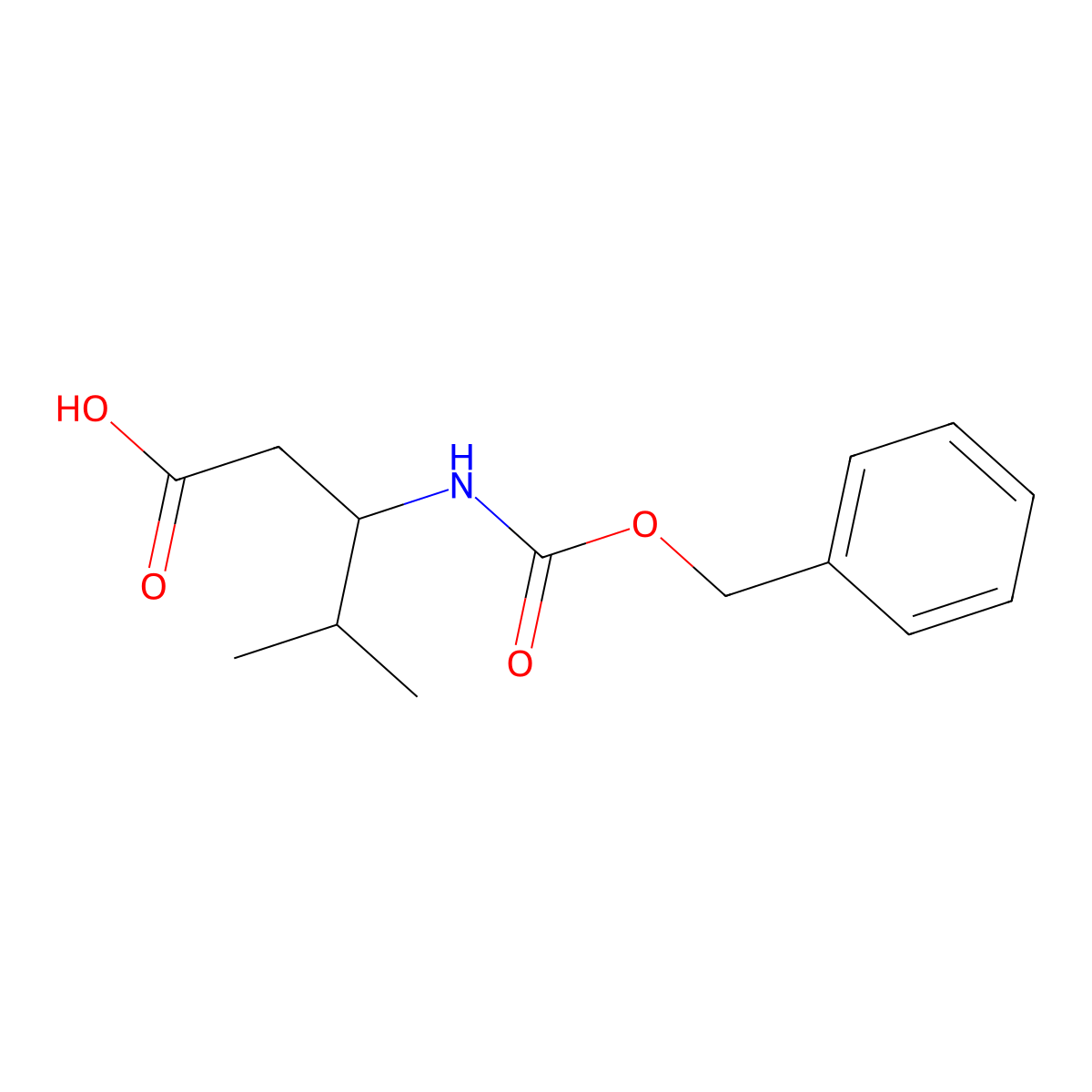 3-(((Benzyloxy)carbonyl)amino)-4-methylpentanoic acid molecular structure, CAS 109446-56-2