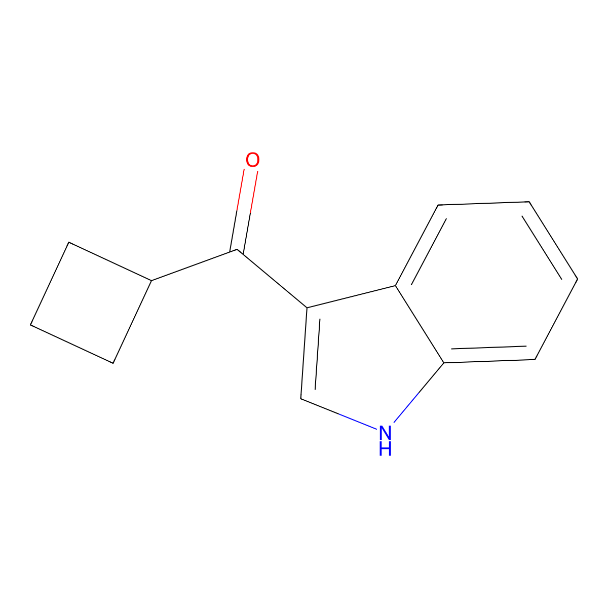 cyclobutyl(1H-indol-3-yl)methanone molecular structure, CAS 1094462-45-9