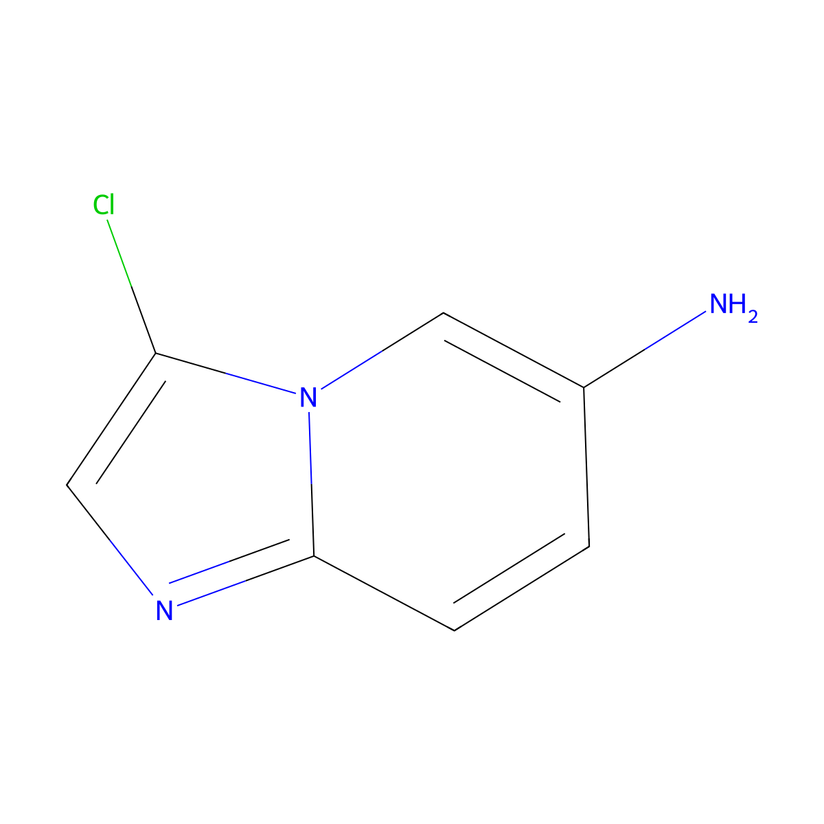 6-Amino-3-chloroimidazo[1,2-a]pyridine molecular structure, CAS 1094463-26-9