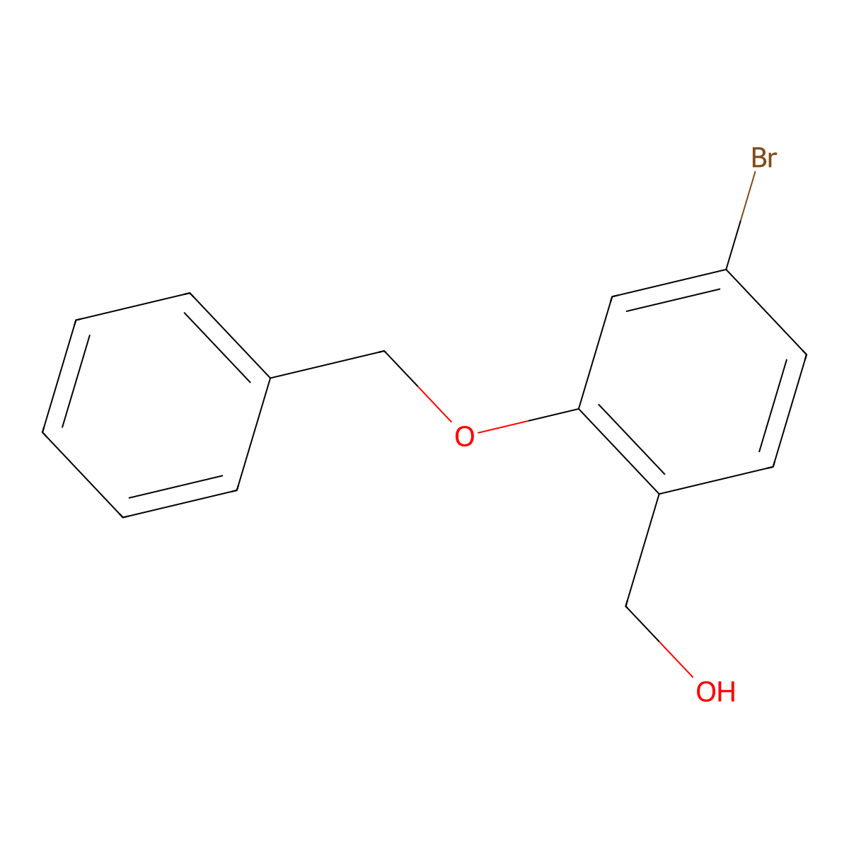 [2-(Benzyloxy)-4-bromophenyl]methanol molecular structure, CAS 1094474-98-2