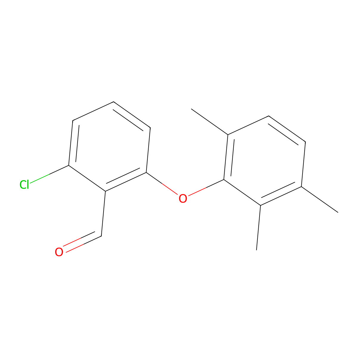 2-Chloro-6-(2,3,6-trimethylphenoxy)benzaldehyde molecular structure, CAS 1094477-09-4