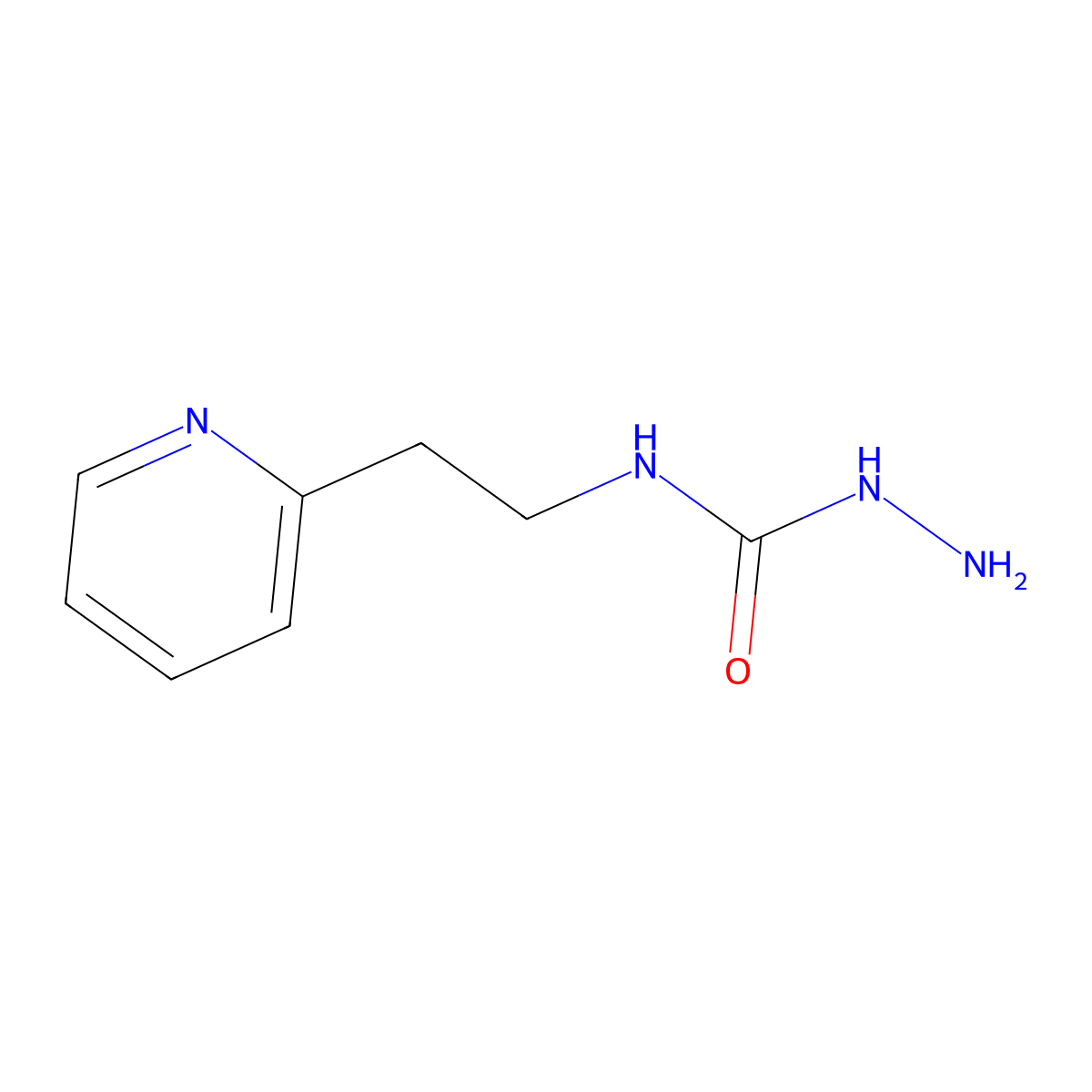 3-Amino-1-[2-(pyridin-2-yl)ethyl]urea molecular structure, CAS 1094481-36-3