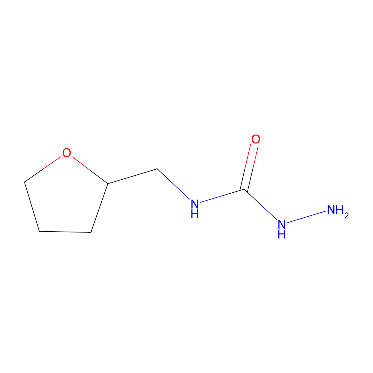 3-Amino-1-(oxolan-2-ylmethyl)urea molecular structure, CAS 1094481-42-1