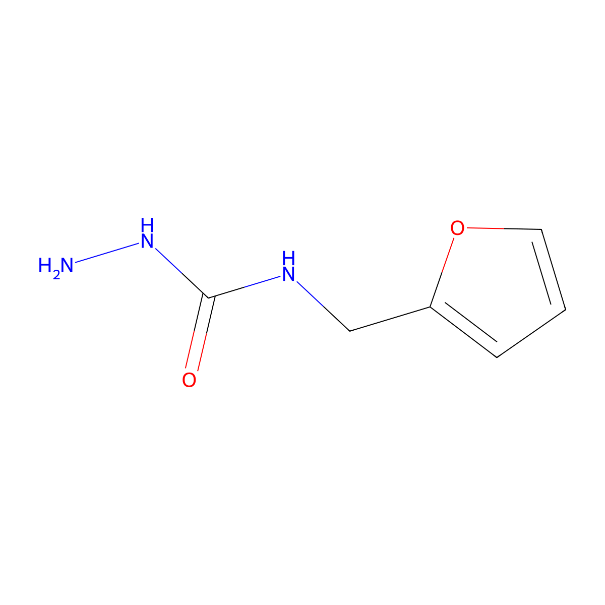 3-Amino-1-(furan-2-ylmethyl)urea molecular structure, CAS 1094481-44-3