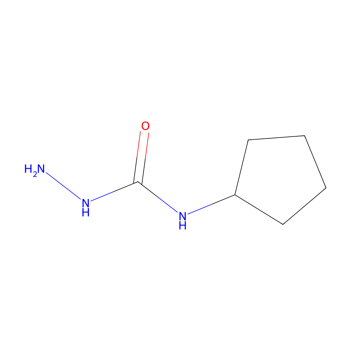 N-Cyclopentylhydrazinecarboxamide molecular structure, CAS 1094481-45-4