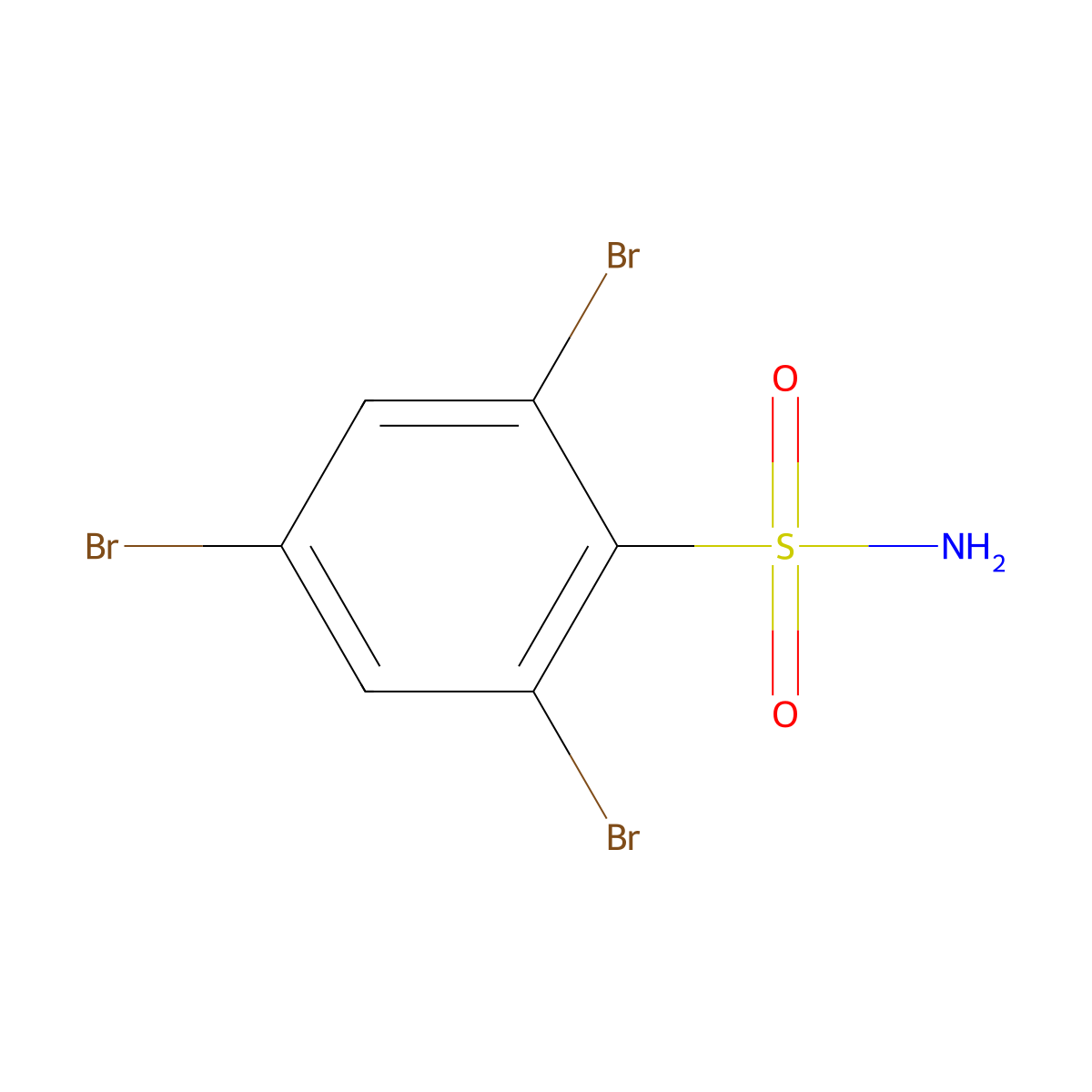 2,4,6-Tribromobenzenesulfonamide molecular structure, CAS 1094481-96-5