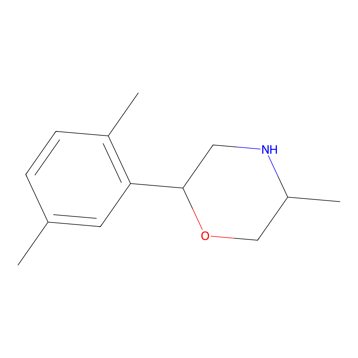 2-(2,5-Dimethylphenyl)-5-methylmorpholine molecular structure, CAS 1094486-01-7