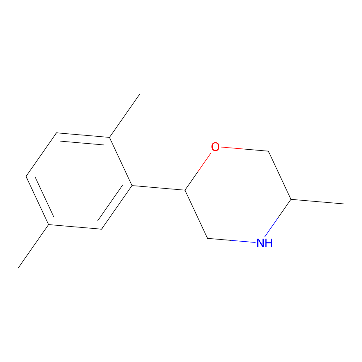 2-(2,5-Dimethylphenyl)-5-methylmorpholine molecular structure, CAS 1094486-01-7