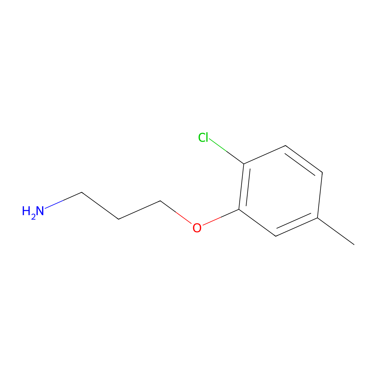 3-(2-Chloro-5-methylphenoxy)propan-1-amine molecular structure, CAS 1094502-85-8