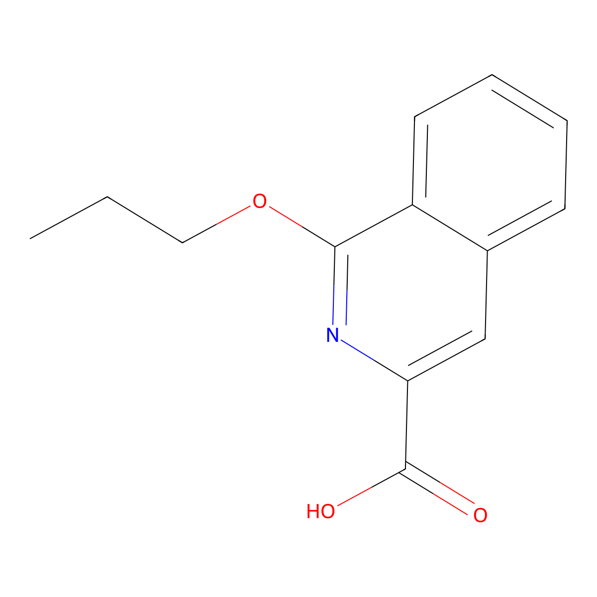 1-Propoxyisoquinoline-3-carboxylic acid molecular structure, CAS 1094509-81-5