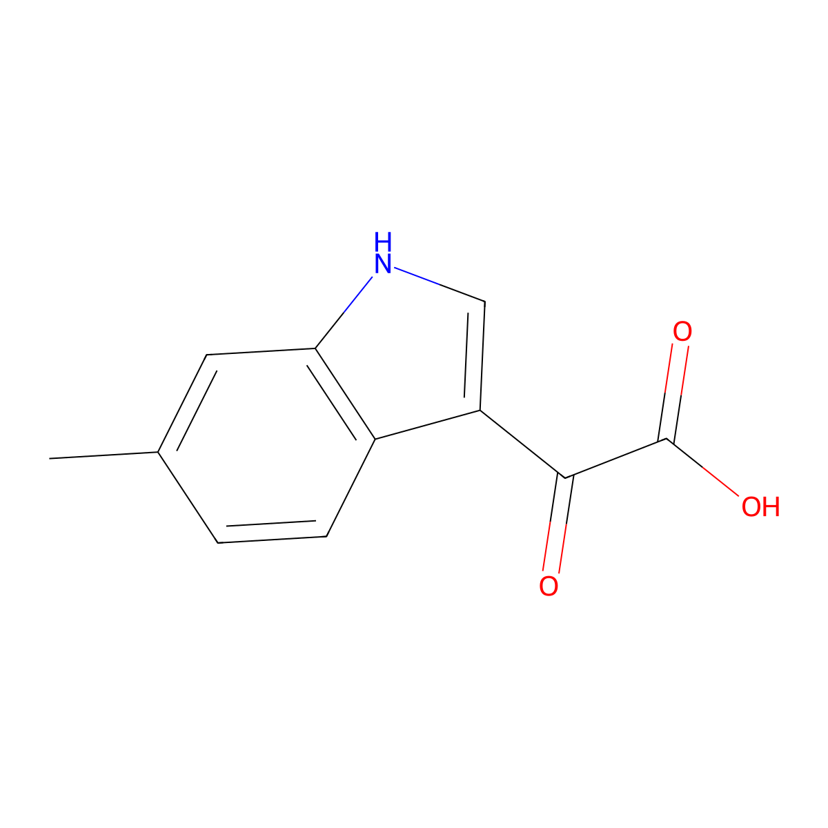 2-(6-Methyl-3-indolyl)-2-oxoacetic Acid molecular structure, CAS 1094511-56-4