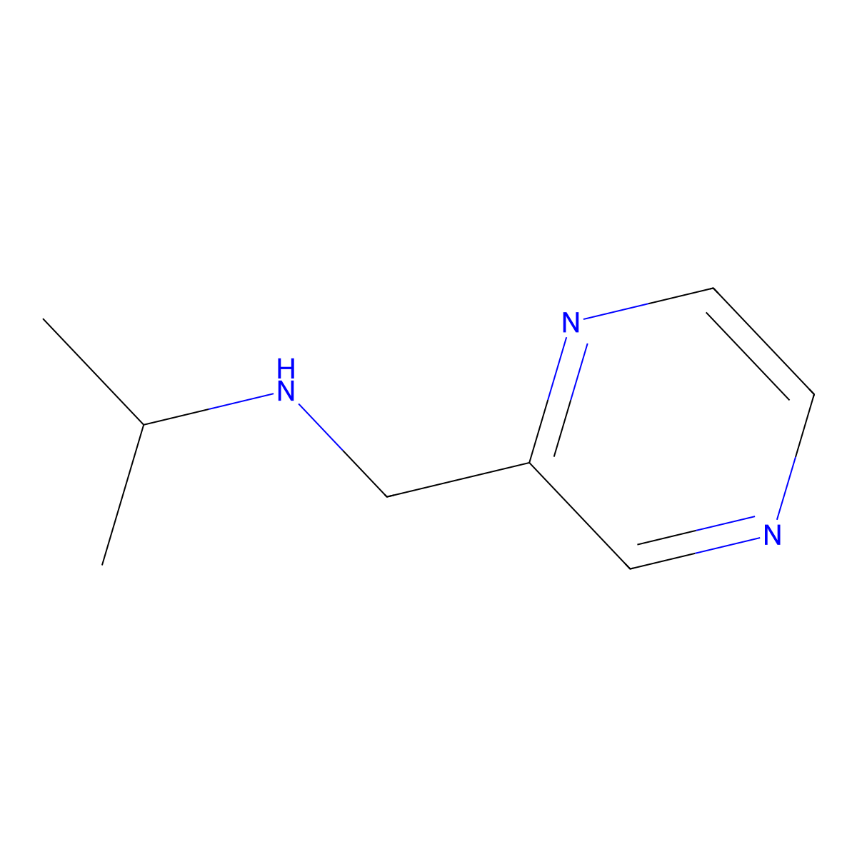 N-(pyrazin-2-ylmethyl)propan-2-amine molecular structure, CAS 1094512-02-3