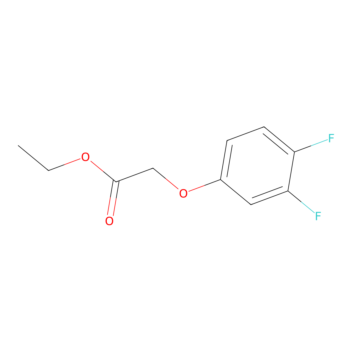 Ethyl 2-(3,4-difluoro-phenoxy)acetate molecular structure, CAS 1094524-83-0