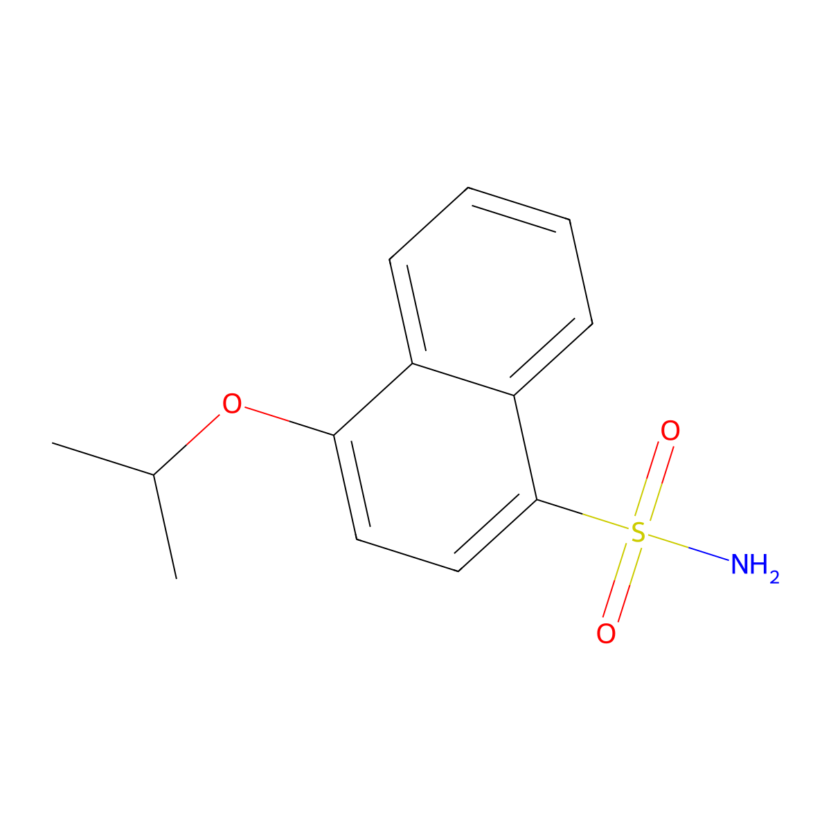 4-(Propan-2-yloxy)naphthalene-1-sulfonamide molecular structure, CAS 1094537-02-6