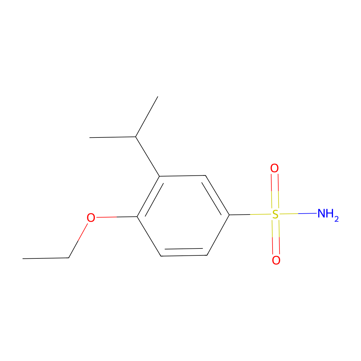 4-Ethoxy-3-(propan-2-yl)benzene-1-sulfonamide molecular structure, CAS 1094537-20-8