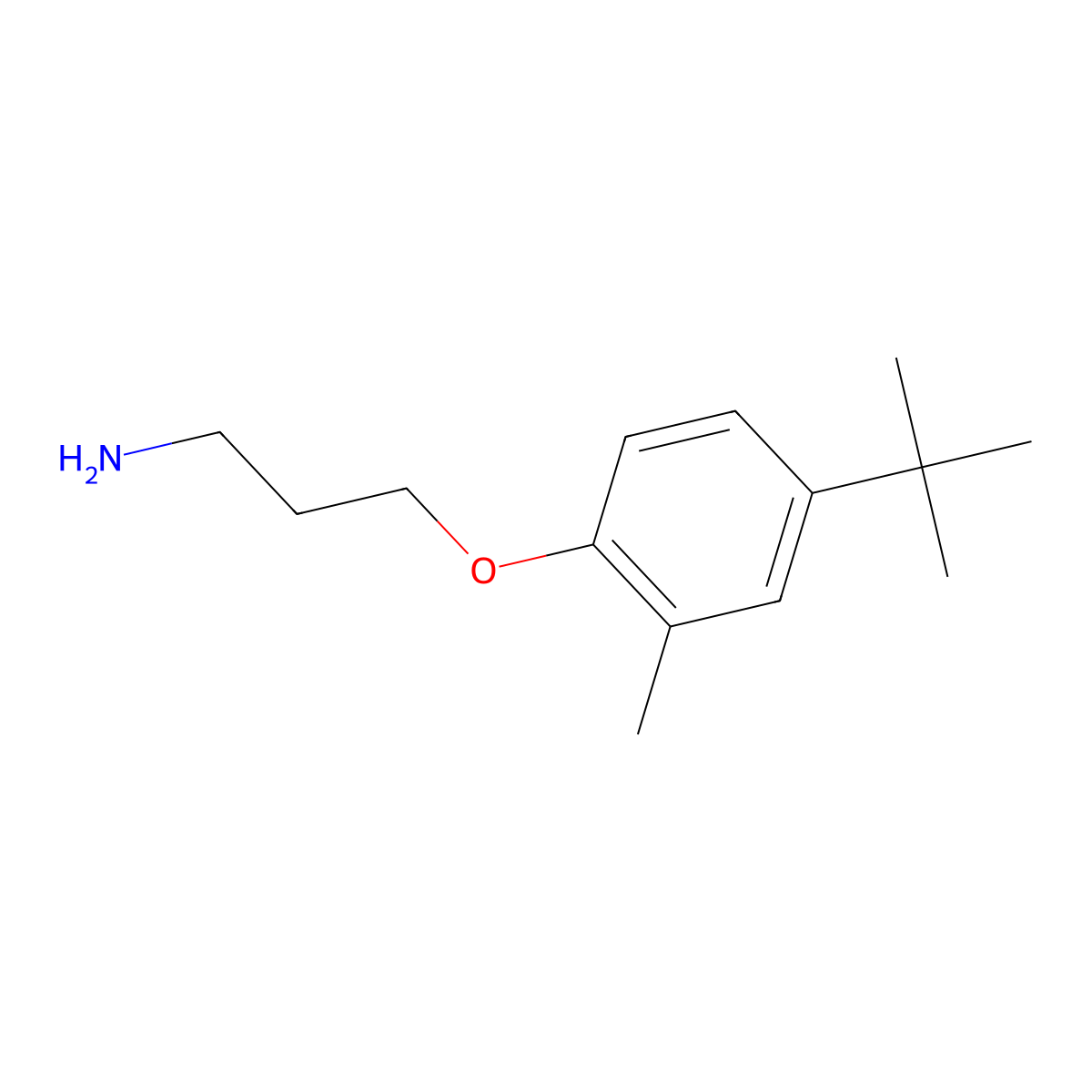 3-(4-Tert-butyl-2-methylphenoxy)propan-1-amine molecular structure, CAS 1094540-89-2