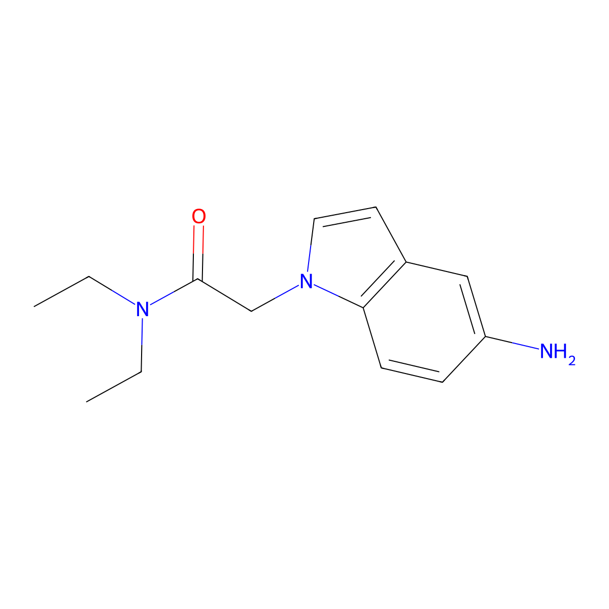 2-(5-Amino-1H-indol-1-yl)-N,N-diethylacetamide molecular structure, CAS 1094544-08-7