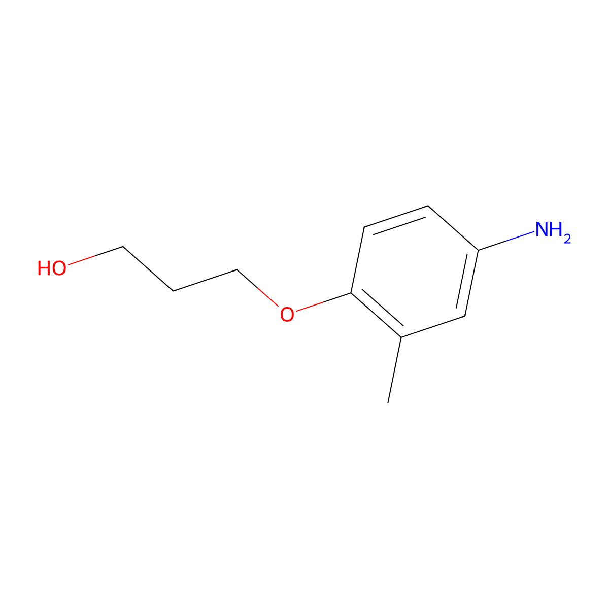 3-(4-Amino-2-methylphenoxy)propan-1-ol molecular structure, CAS 1094544-74-7