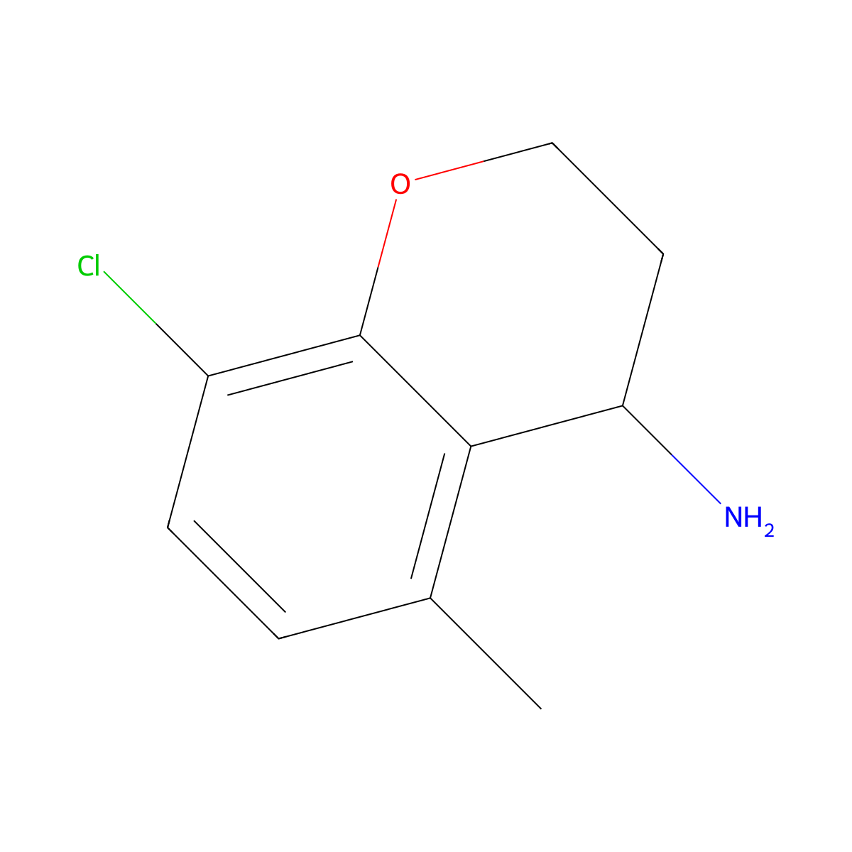 8-Chloro-5-methylchroman-4-amine molecular structure, CAS 1094546-75-4