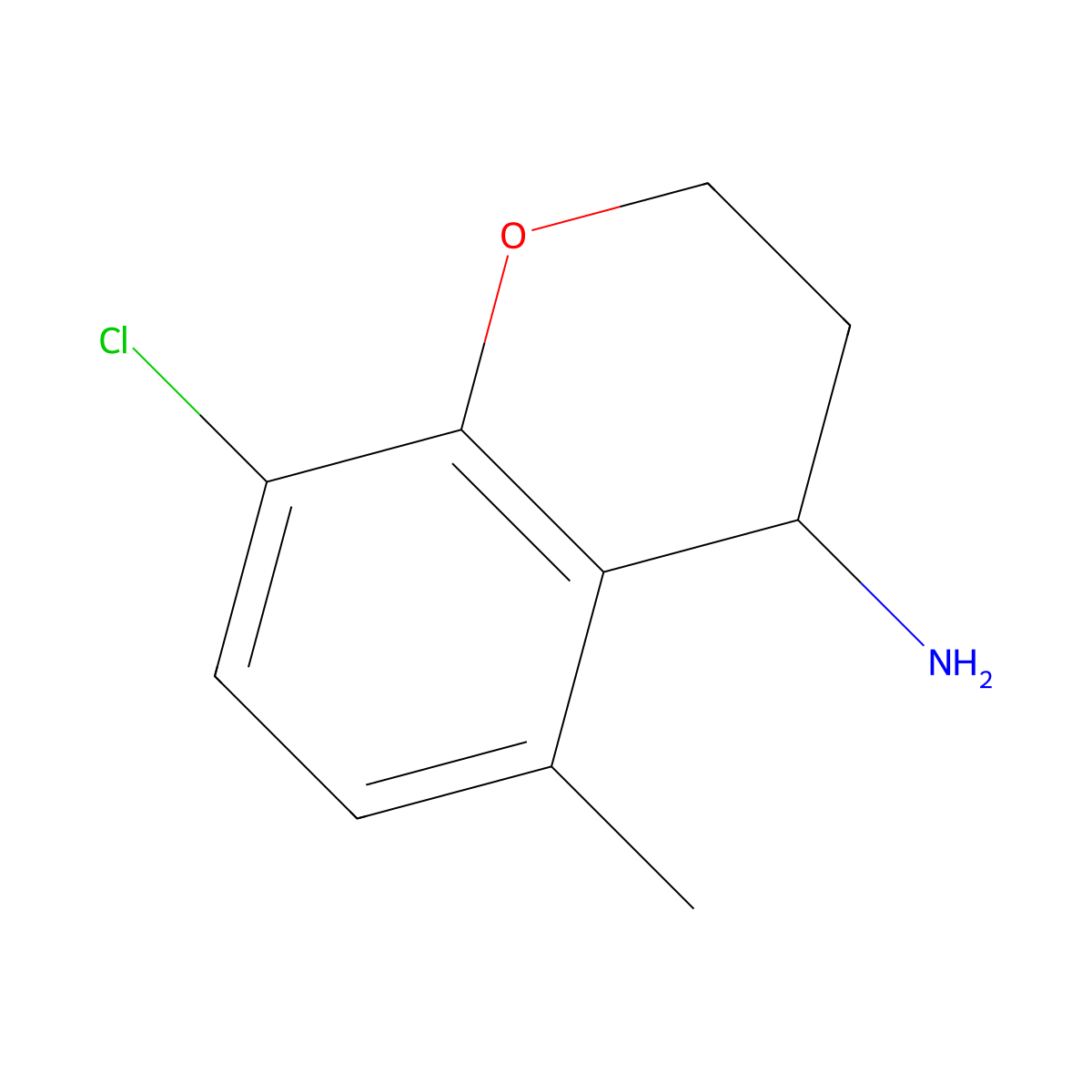 8-Chloro-5-methylchroman-4-amine molecular structure, CAS 1094546-75-4
