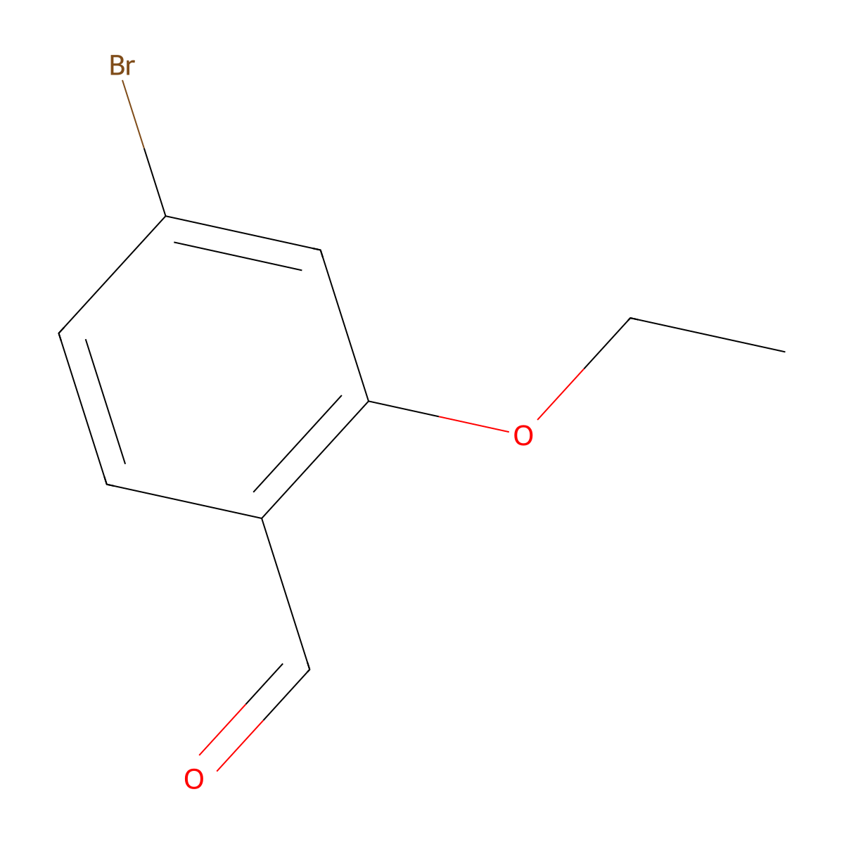 4-Bromo-2-ethoxybenzaldehyde molecular structure, CAS 1094546-99-2