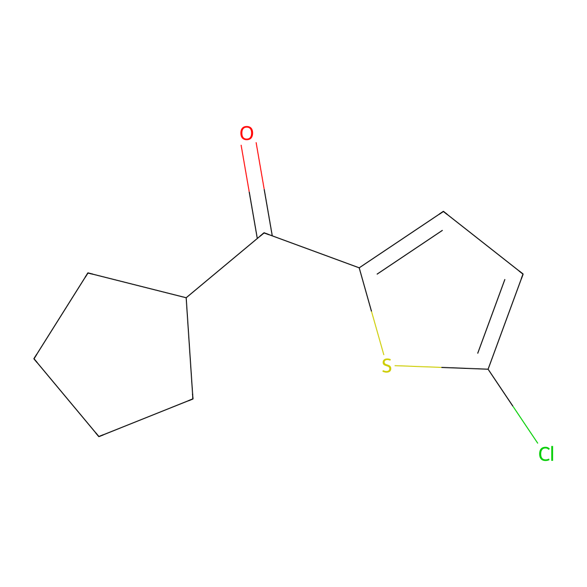 (5-Chloro-2-thienyl)cyclopentylmethanone molecular structure, CAS 1094548-71-6