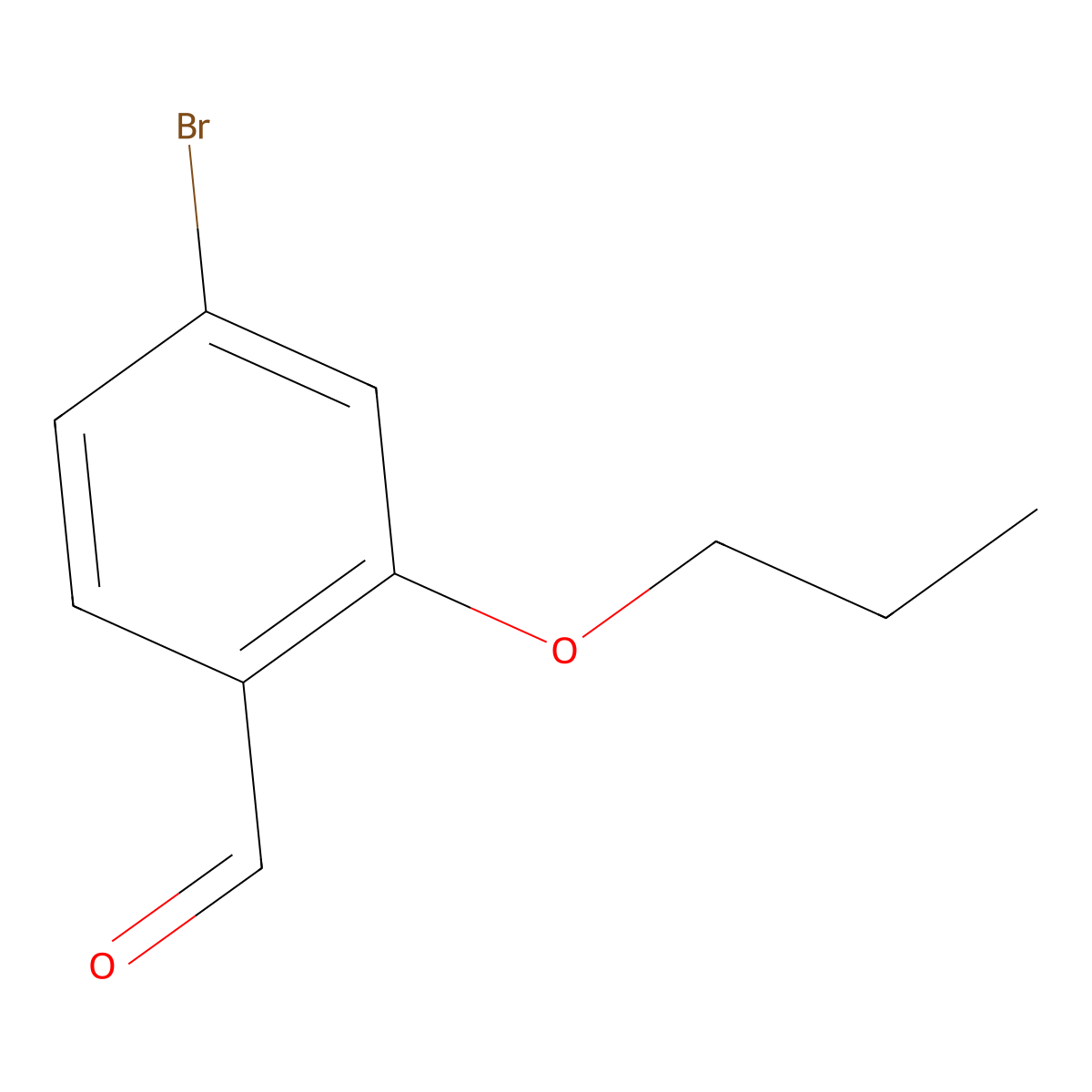 4-Bromo-2-propoxybenzaldehyde molecular structure, CAS 1094555-01-7