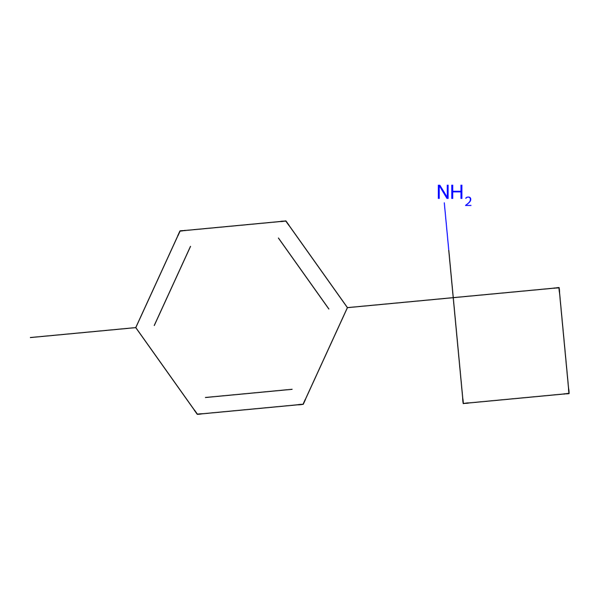 1-(4-Methylphenyl)cyclobutanamine molecular structure, CAS 1094559-48-4