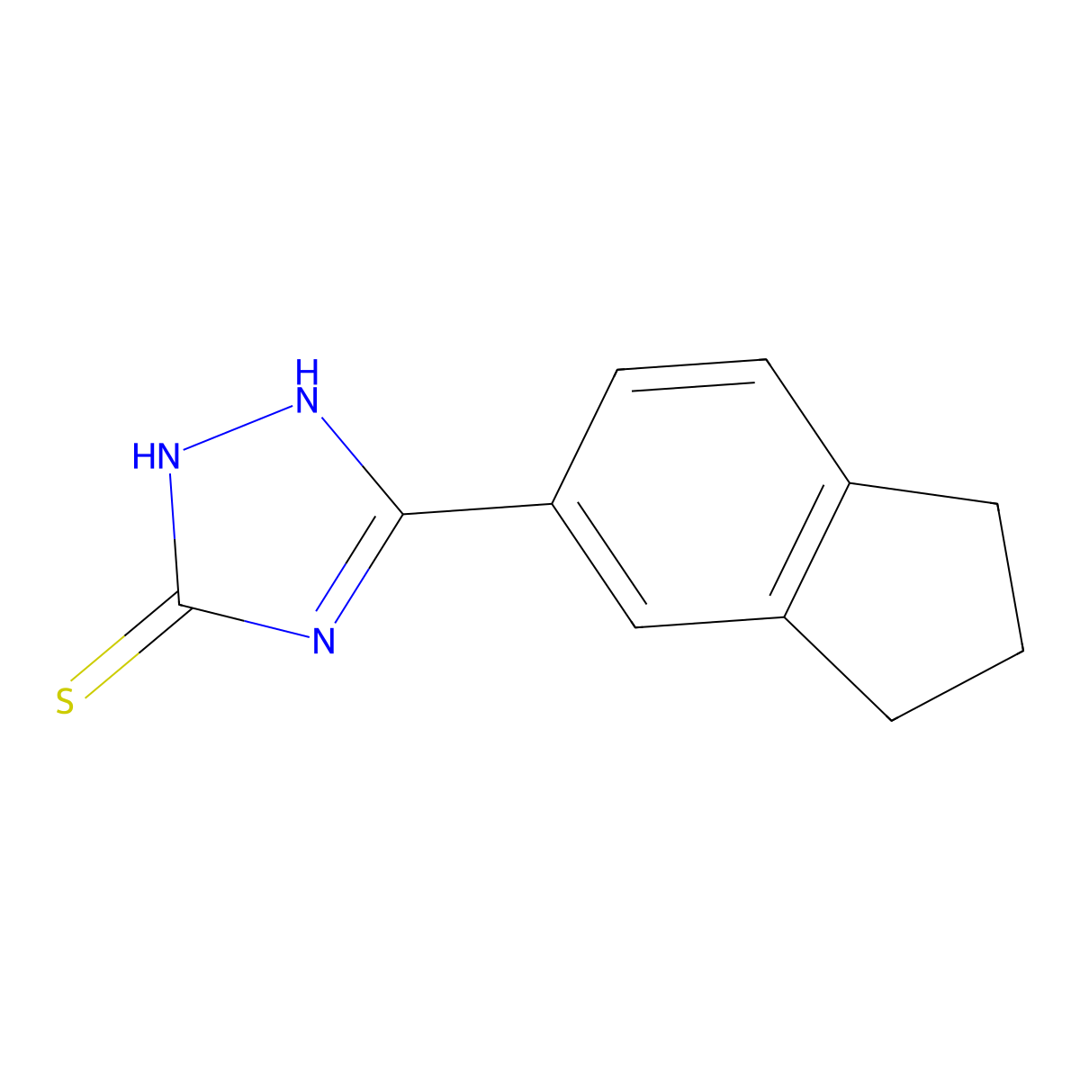 3-(2,3-dihydro-1H-inden-5-yl)-1H-1,2,4-triazole-5-thiol molecular structure, CAS 1094562-19-2